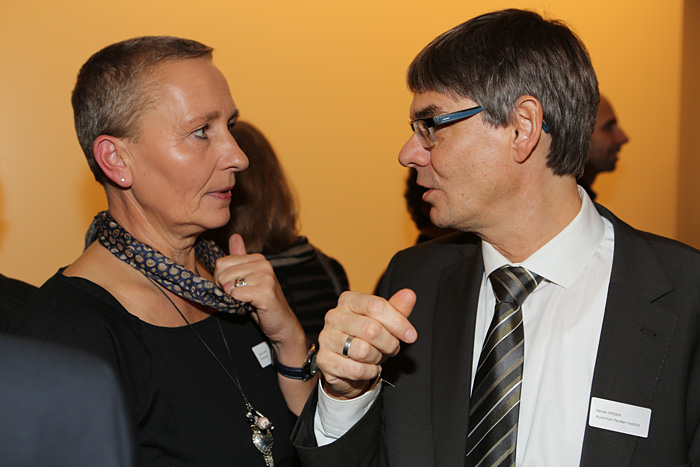 Gisela Gary (Moderatorin) und Harald Greger (AFI-Geschäftsführer)